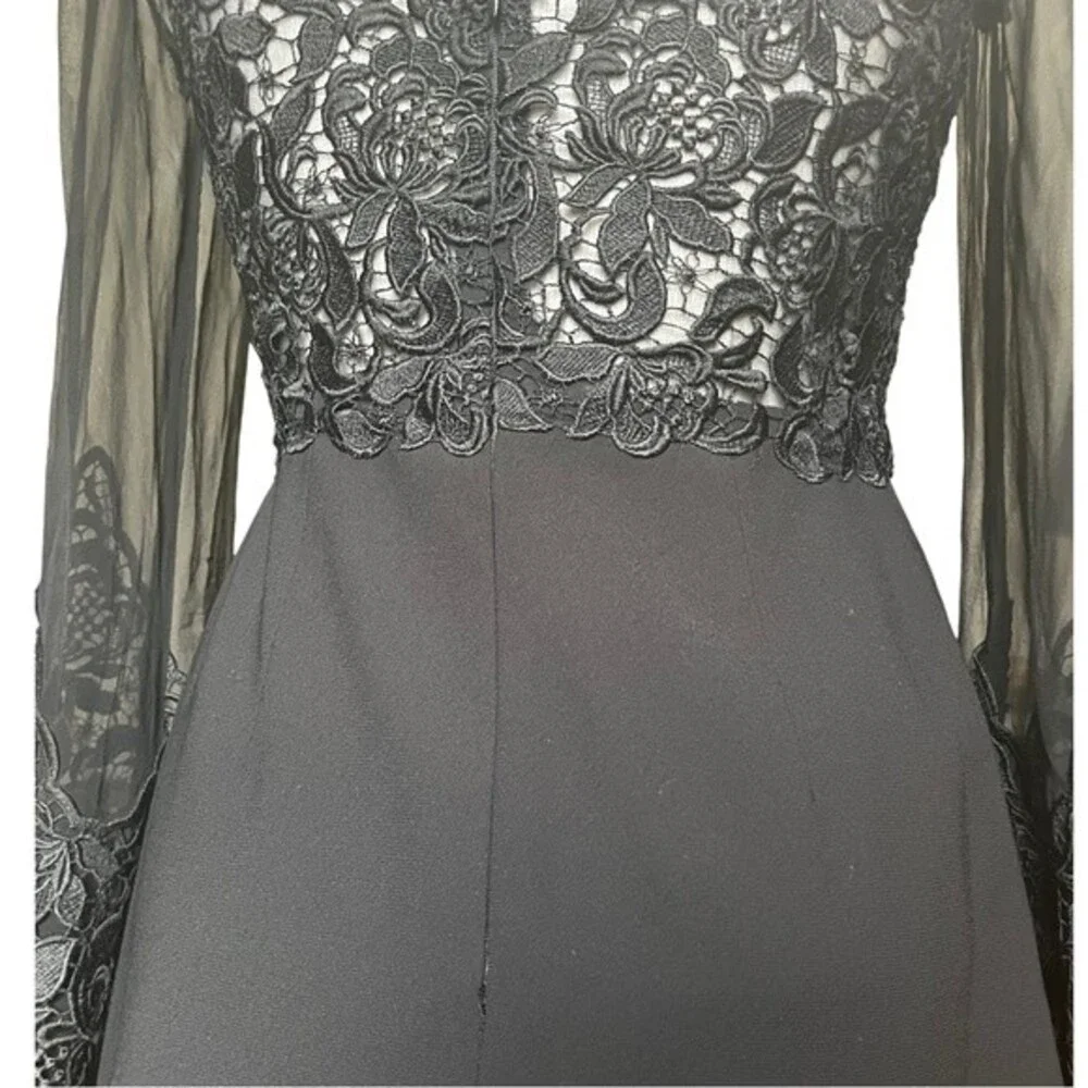 Jill‎ Stuart Illusion Lace Black Dress Size 4